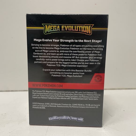 Pokemon TCG: Mega Evolution Factory Sealed Booster Bundle Box 6 Packs